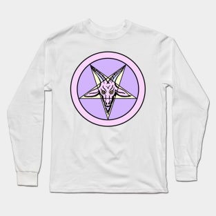 Pastel Baphomet Pentagram Long Sleeve T-Shirt